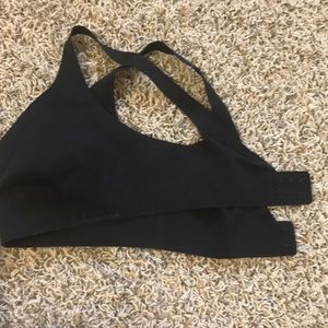 Black seamless lululemon bra.
